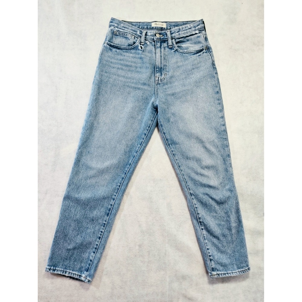 Madewell Mom Jean Women 27 High Rise Tapered Blue Denim The Momjean Vtg 90s Vtg - Picture 2 of 5